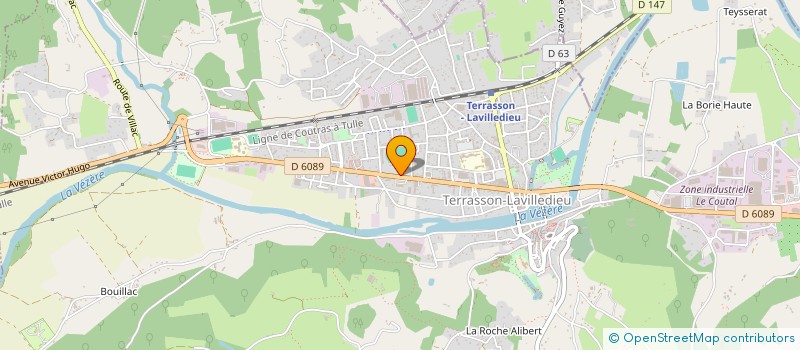 localisation de l'entreprise MADAME KARINE MILLIAU  TERRASSON-LAVILLEDIEU