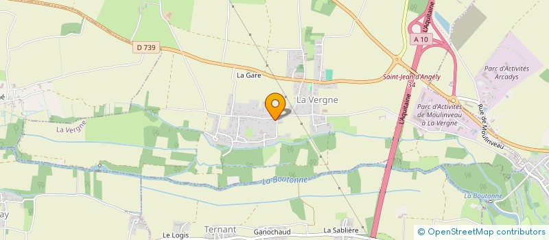 localisation de l'entreprise MADAME KARINE MINEUR  LA VERGNE