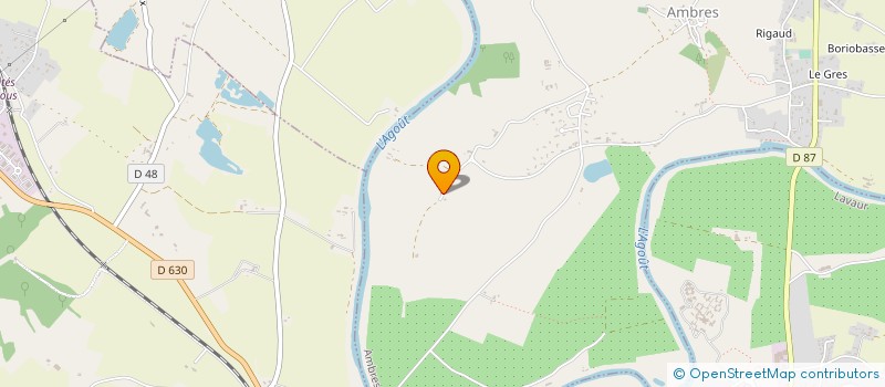 localisation de l'entreprise MADAME KARINE MIQUEL  AMBRES