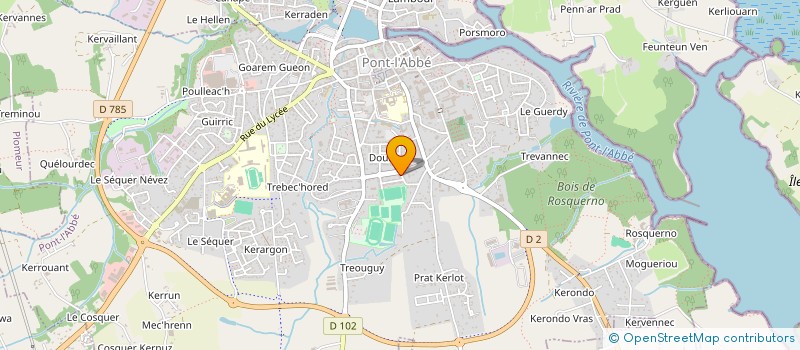 localisation de l'entreprise MADAME KARINE MOALIC  PONT-L'ABBE