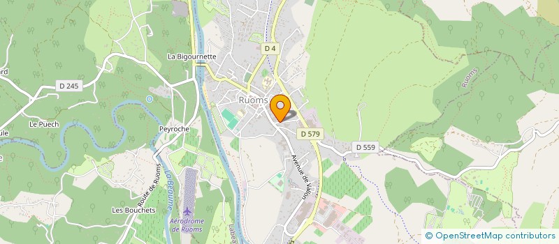 localisation de l'entreprise MADAME KARINE MONGOUACHON  RUOMS