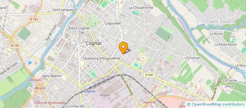 localisation de l'entreprise MADAME KARINE MORALES à COGNAC