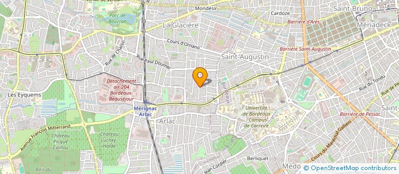 localisation de l'entreprise MADAME KARINE MOREAU  MERIGNAC