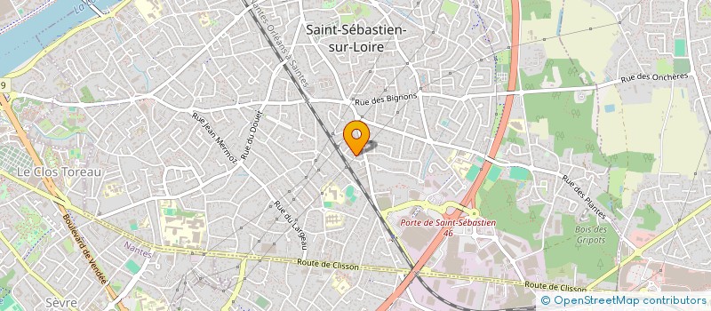 localisation de l'entreprise MADAME KARINE MOREAU à SAINT-SEBASTIEN-SUR-LOIRE