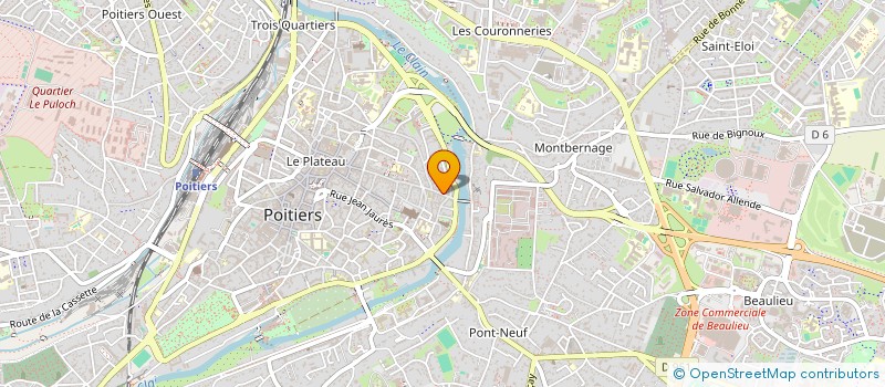 localisation de l'entreprise MADAME KARINE MORLON à POITIERS
