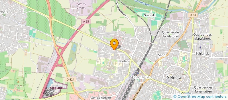 localisation de l'entreprise MADAME KARINE MOUGENOT  SELESTAT