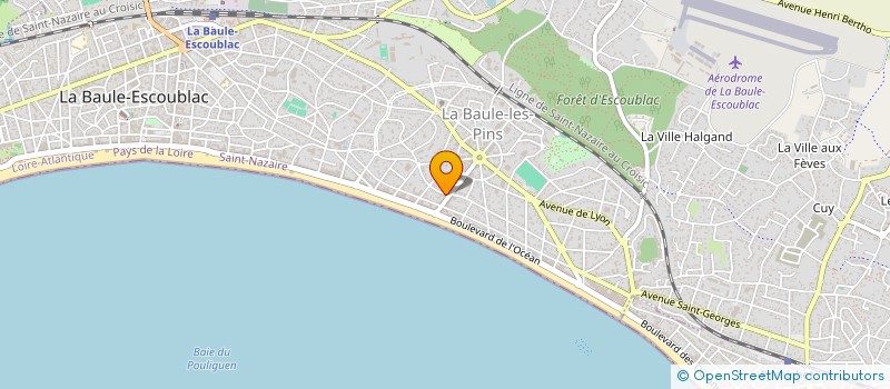 localisation de l'entreprise MADAME KARINE MOULET à LA BAULE-ESCOUBLAC