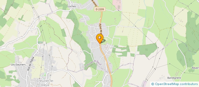 localisation de l'entreprise MADAME KARINE MOUTY  CREUZIER-LE-NEUF