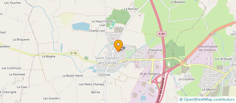 localisation de l'entreprise MADAME KARINE MUNIER  SAINT-SAUVEUR-DES-LANDES