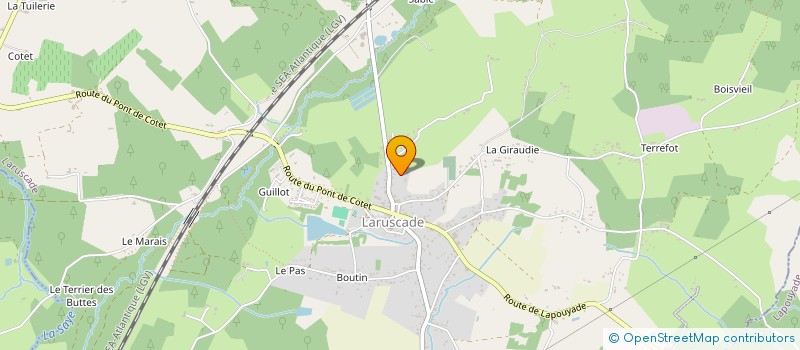 localisation de l'entreprise MADAME KARINE MURAT  LARUSCADE