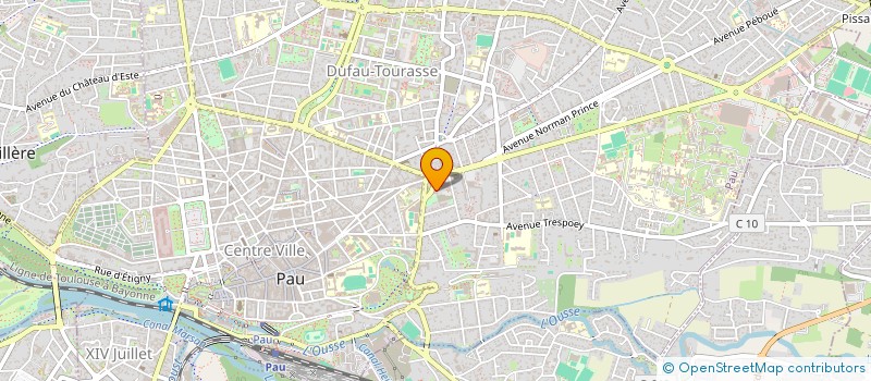 localisation de l'entreprise MADAME KARINE NADAU-FOURCADE à PAU