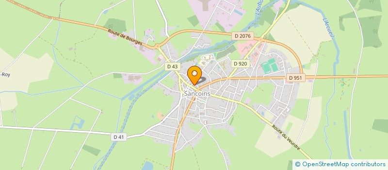 localisation de l'entreprise MADAME KARINE NICOLAS  SANCOINS