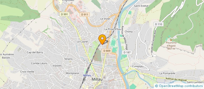 localisation de l'entreprise MADAME KARINE OMNES  MILLAU