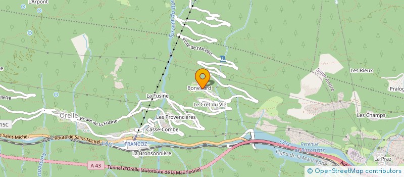 localisation de l'entreprise MADAME KARINE PAGNON-HAREL  SAINT MARTIN D'ARC