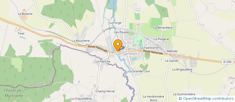 localisation de l'entreprise MADAME KARINE PANNIER à SAINT-DENIS-SUR-SARTHON