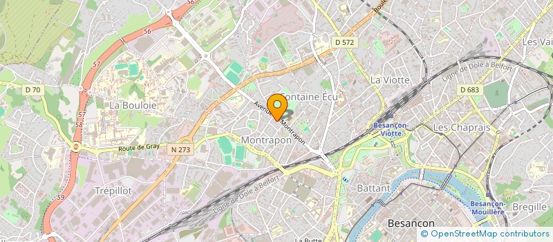 localisation de l'entreprise MADAME KARINE PAPANDREA à BESANCON