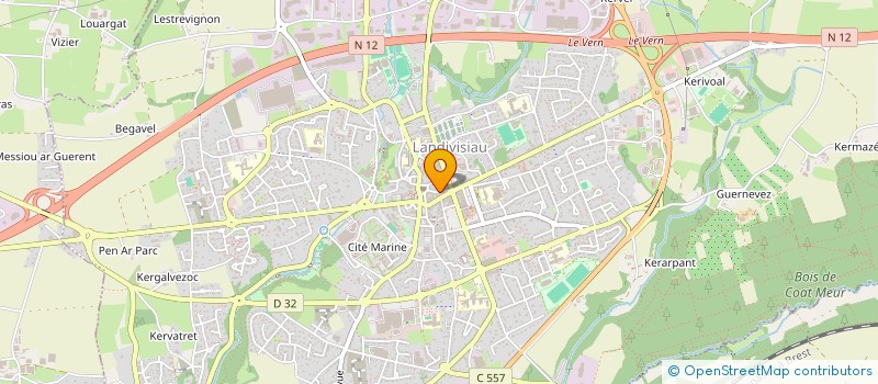 localisation de l'entreprise MADAME KARINE PARANTHOEN  LANDIVISIAU