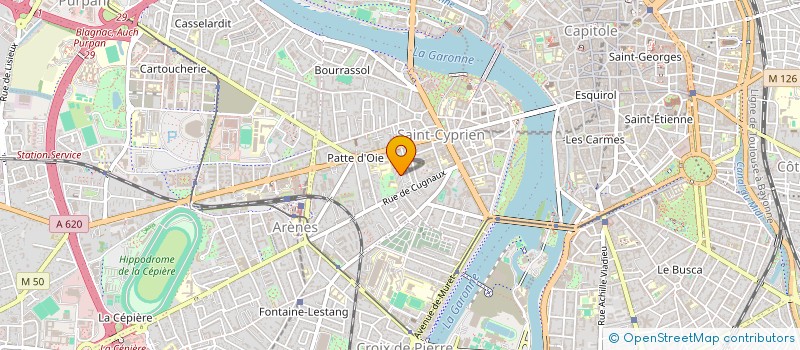 localisation de l'entreprise MADAME KARINE PAULIN  TOULOUSE