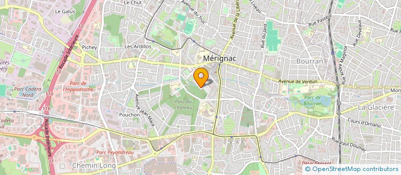 localisation de l'entreprise MADAME KARINE PECASTAING  MERIGNAC