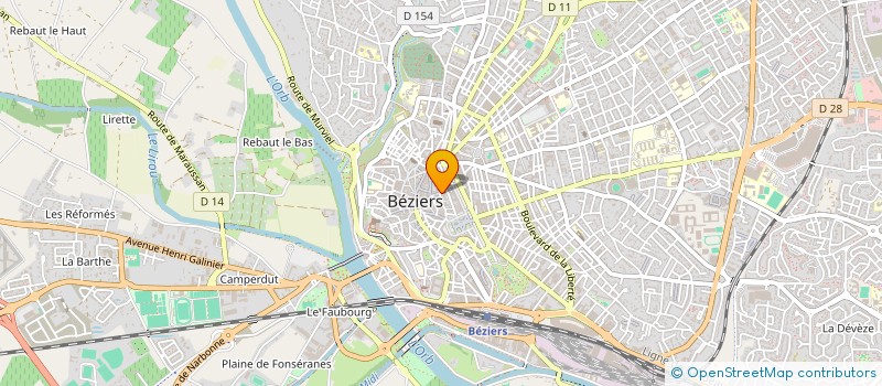 localisation de l'entreprise MADAME KARINE PEILLON  BEZIERS