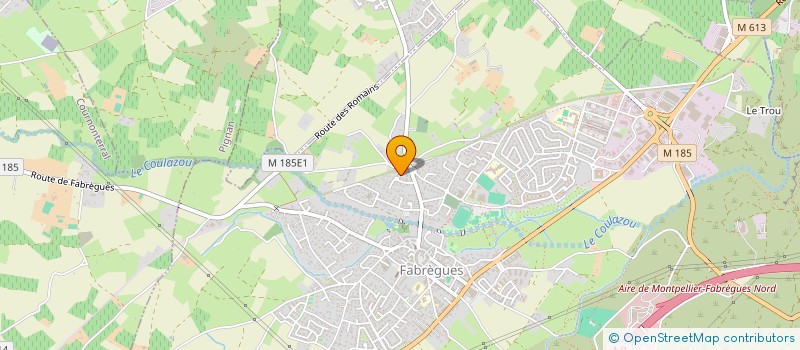 localisation de l'entreprise MADAME KARINE PELLEGRIN  FABREGUES