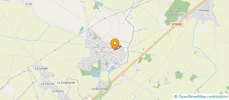 localisation de l'entreprise MADAME KARINE PENNEAU  SAINT-GERMAIN-DE-PRINCAY