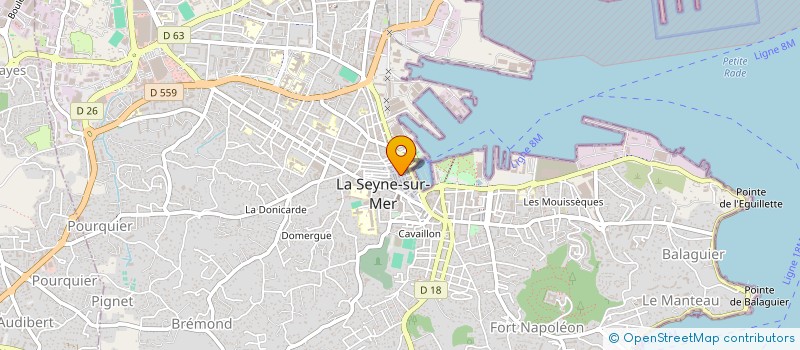 localisation de l'entreprise MADAME KARINE PEREZ à LA SEYNE-SUR-MER