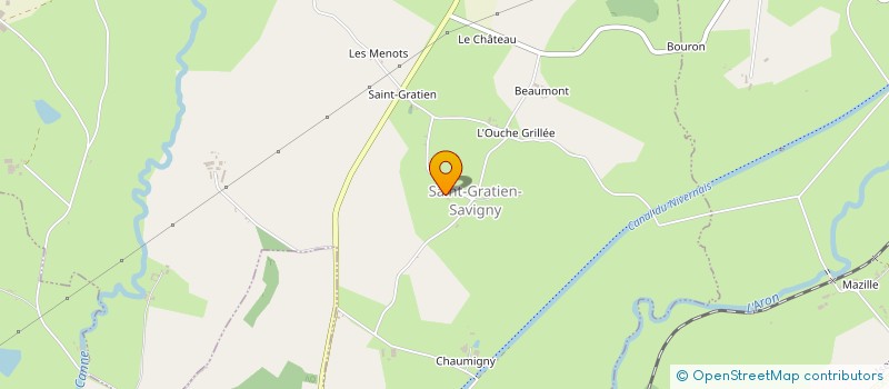 localisation de l'entreprise MADAME KARINE PERREAU à SAINT-GRATIEN-SAVIGNY