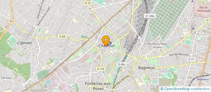 localisation de l'entreprise MADAME KARINE PERRIN à CHATILLON