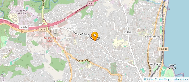 localisation de l'entreprise MADAME KARINE PETAUX  ANTIBES