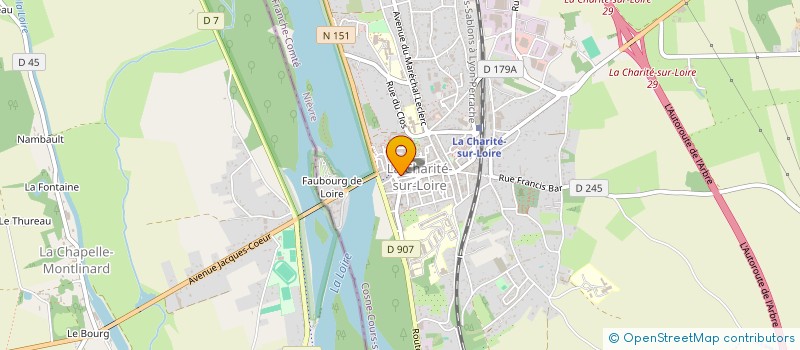 localisation de l'entreprise MADAME KARINE PETER à LA CHARITE-SUR-LOIRE