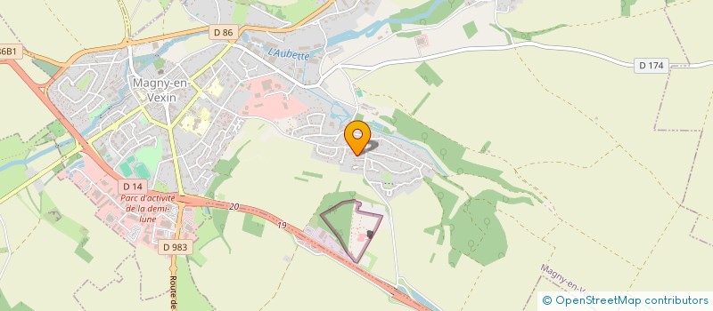 localisation de l'entreprise MADAME KARINE PETIT  MAGNY-EN-VEXIN