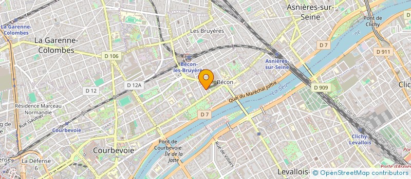 localisation de l'entreprise MADAME KARINE PEYRE à COURBEVOIE