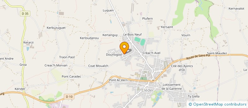 localisation de l'entreprise MADAME KARINE PHELEP  CLEDER