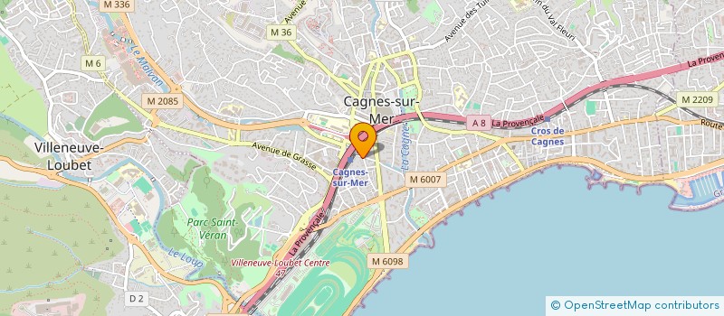 localisation de l'entreprise MADAME KARINE PIEL  CAGNES-SUR-MER