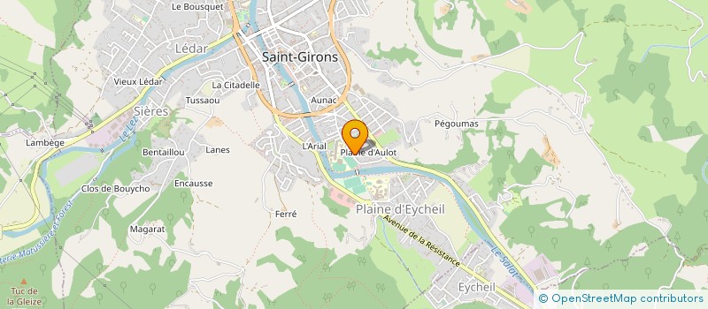 localisation de l'entreprise MADAME KARINE PINET à SAINT-GIRONS