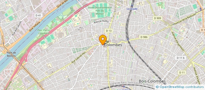 localisation de l'entreprise MADAME KARINE PINSON  COLOMBES