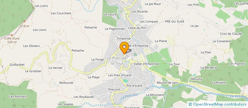 localisation de l'entreprise MADAME KARINE PIOVANT  LE PLAN-DE-LA-TOUR