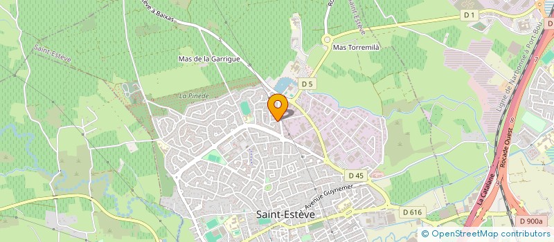 localisation de l'entreprise MADAME KARINE PLANCQ à SAINT-ESTEVE