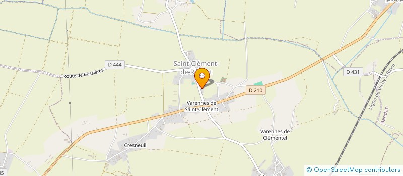 localisation de l'entreprise MADAME KARINE PLAQUEVENT  SAINT-CLEMENT-DE-REGNAT