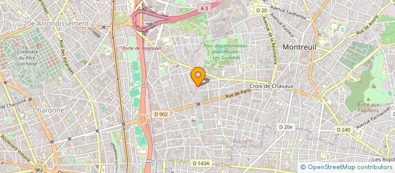 localisation de l'entreprise MADAME KARINE POIDEVIN à MONTREUIL