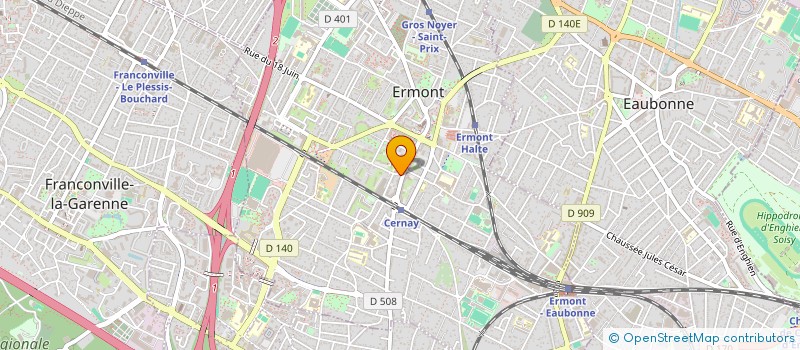 localisation de l'entreprise MADAME KARINE POLLASTRO  ERMONT