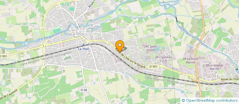 localisation de l'entreprise MADAME KARINE POMARES  LE THOR