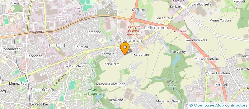 localisation de l'entreprise MADAME KARINE PORS  GUIPAVAS