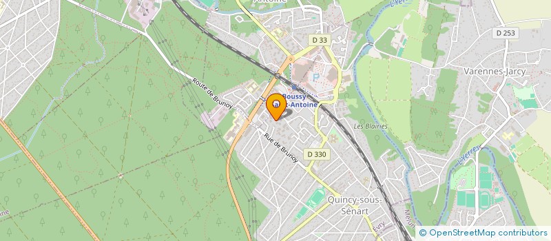 localisation de l'entreprise MADAME KARINE PRADEAU à QUINCY-SOUS-SENART