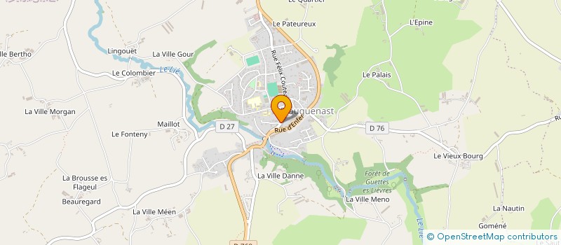 localisation de l'entreprise MADAME KARINE PRESSE  PLOUGUENAST-LANGAST