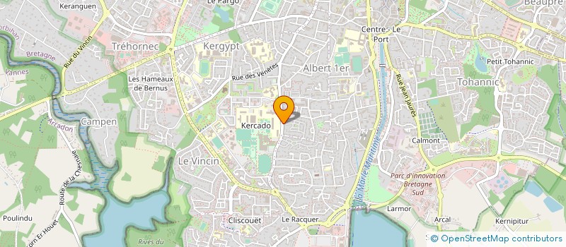 localisation de l'entreprise MADAME KARINE PRIGENT à VANNES
