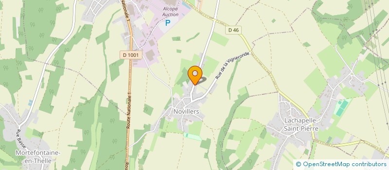 localisation de l'entreprise MADAME KARINE PRULIERE  NOVILLERS