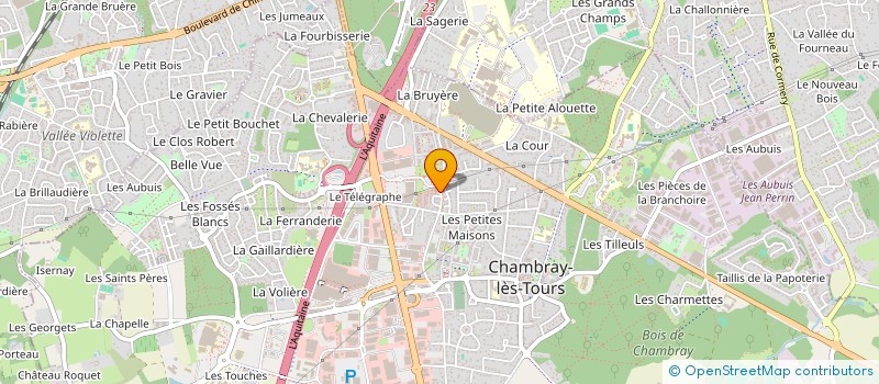 localisation de l'entreprise MADAME KARINE PUCHAULT  CHAMBRAY-LES-TOURS