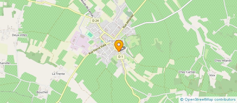 localisation de l'entreprise MADAME KARINE PUCHOL  SEGONZAC